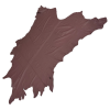 Quarter skin,Bordeaux,1.0-1.2 mm,per pcs.