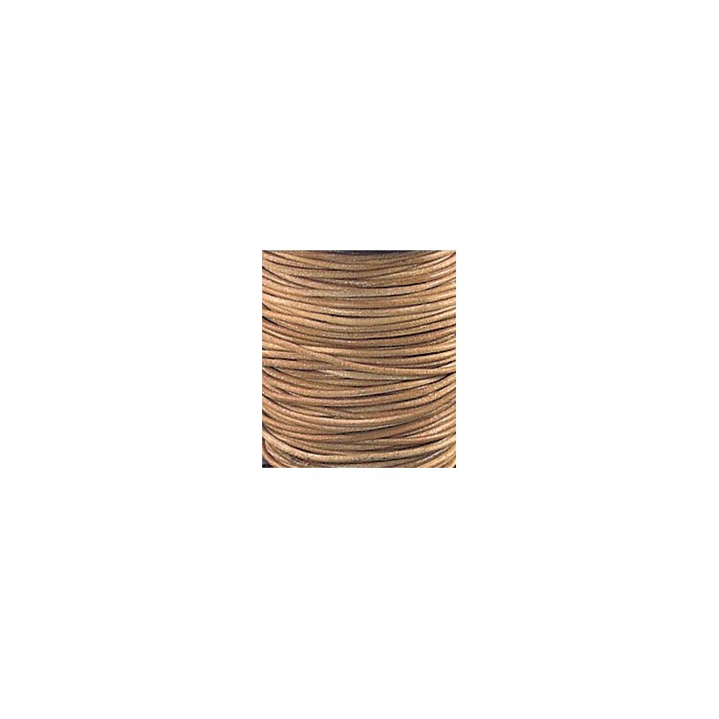 Rundskret ldersnor 2,5 mm 45 m Natur pr. rulle