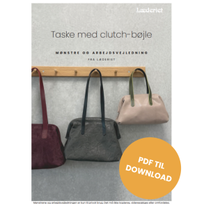 Taske med clutch-b�jle - PRINT SELV, m�nstre og arbejdsvejledning