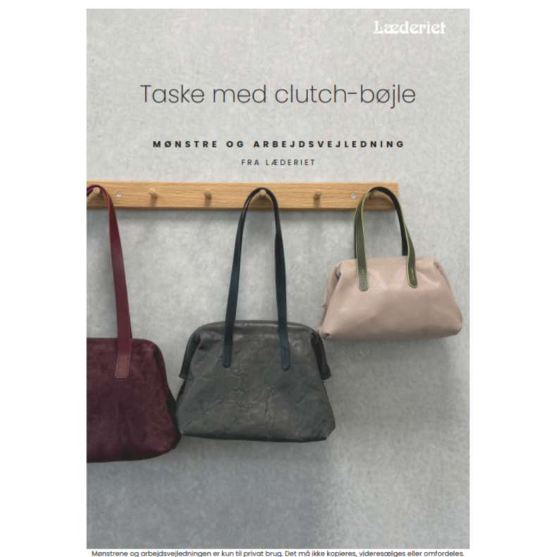 Taske med clutch-b�jle - m�nstre og arbejdsvejledning