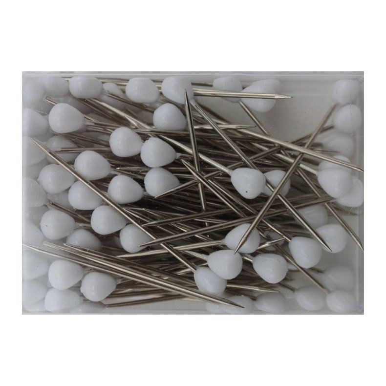 Stecknadeln 1,5 x 60 mm Wei&szlig; 100 St&uuml;ck