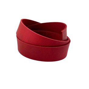 Leather Strips 3,6-3,8 mm, 120 cm, Red