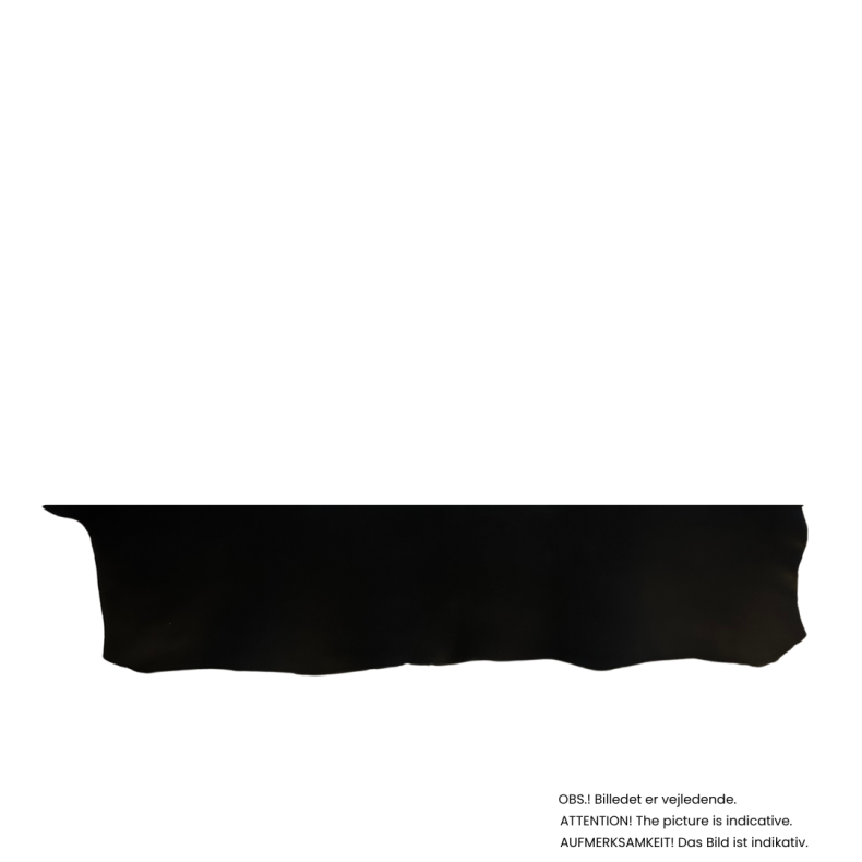 Forpart, farvet, 2,6-2,8 mm 20x120 cm Sort pr. stk.