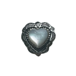 Conchos Heart White Shell