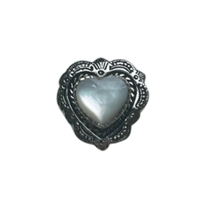 Conchos Heart White Shell