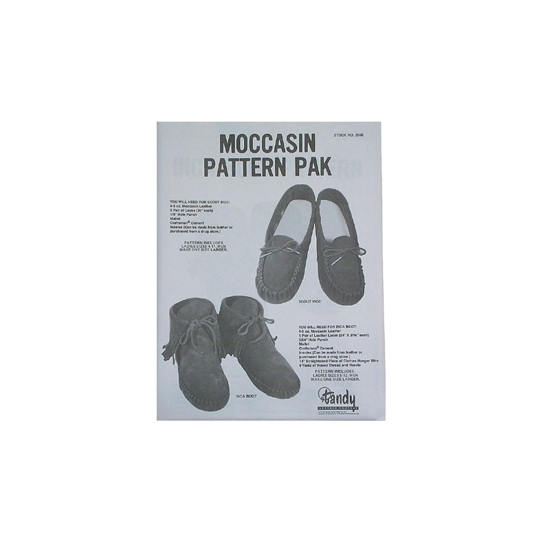 Moccasin Pattern Pack pr. stk.