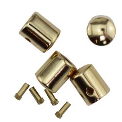 End fitting for leather cord