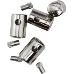 End fitting for leather cord